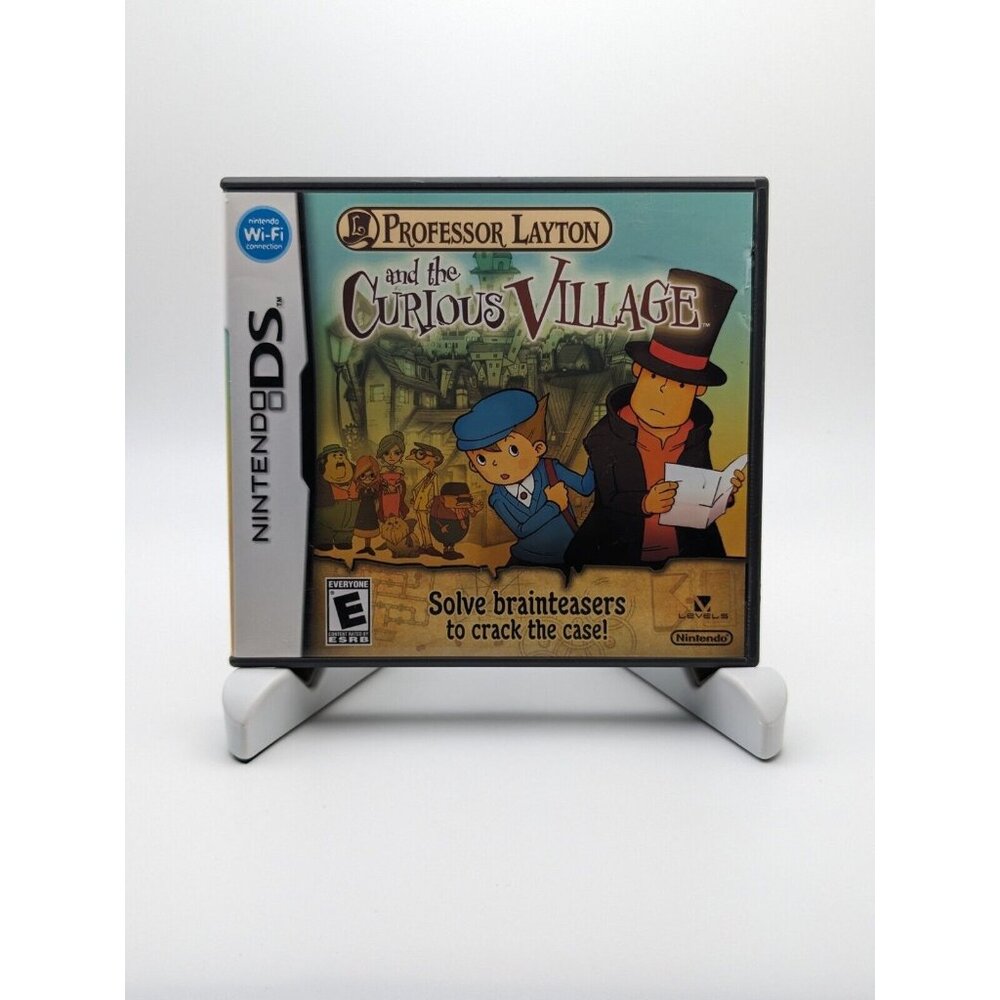 Professor Layton and the Curious Village (Nintendo DS) Case & Manual